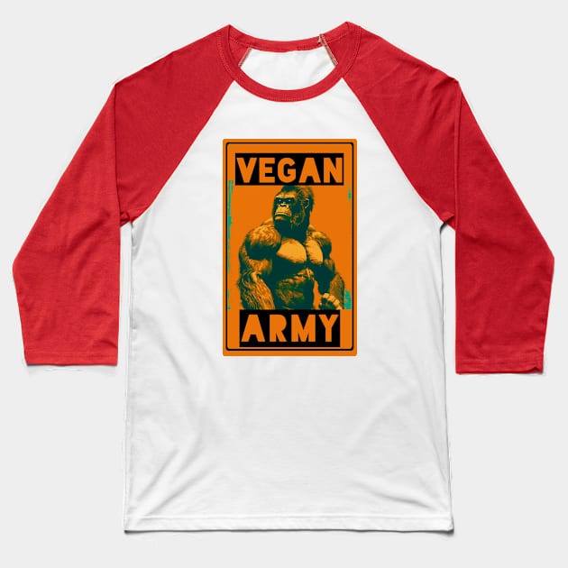 vegan bodybuilding Baseball T-Shirt by Choc7.YT